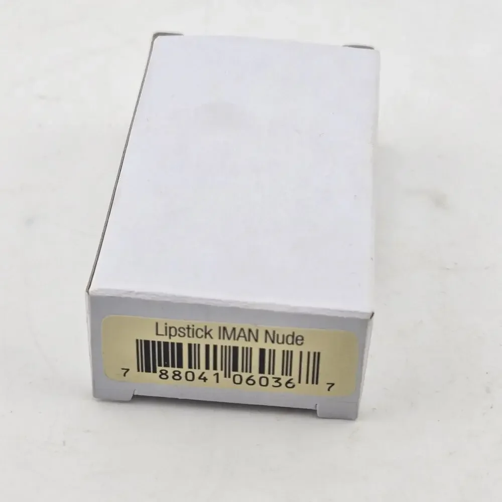 IMAN Luxury Moisturizing Lipstick 598 IMAN NUDE Set Of 2 Full Size 0.13oz New